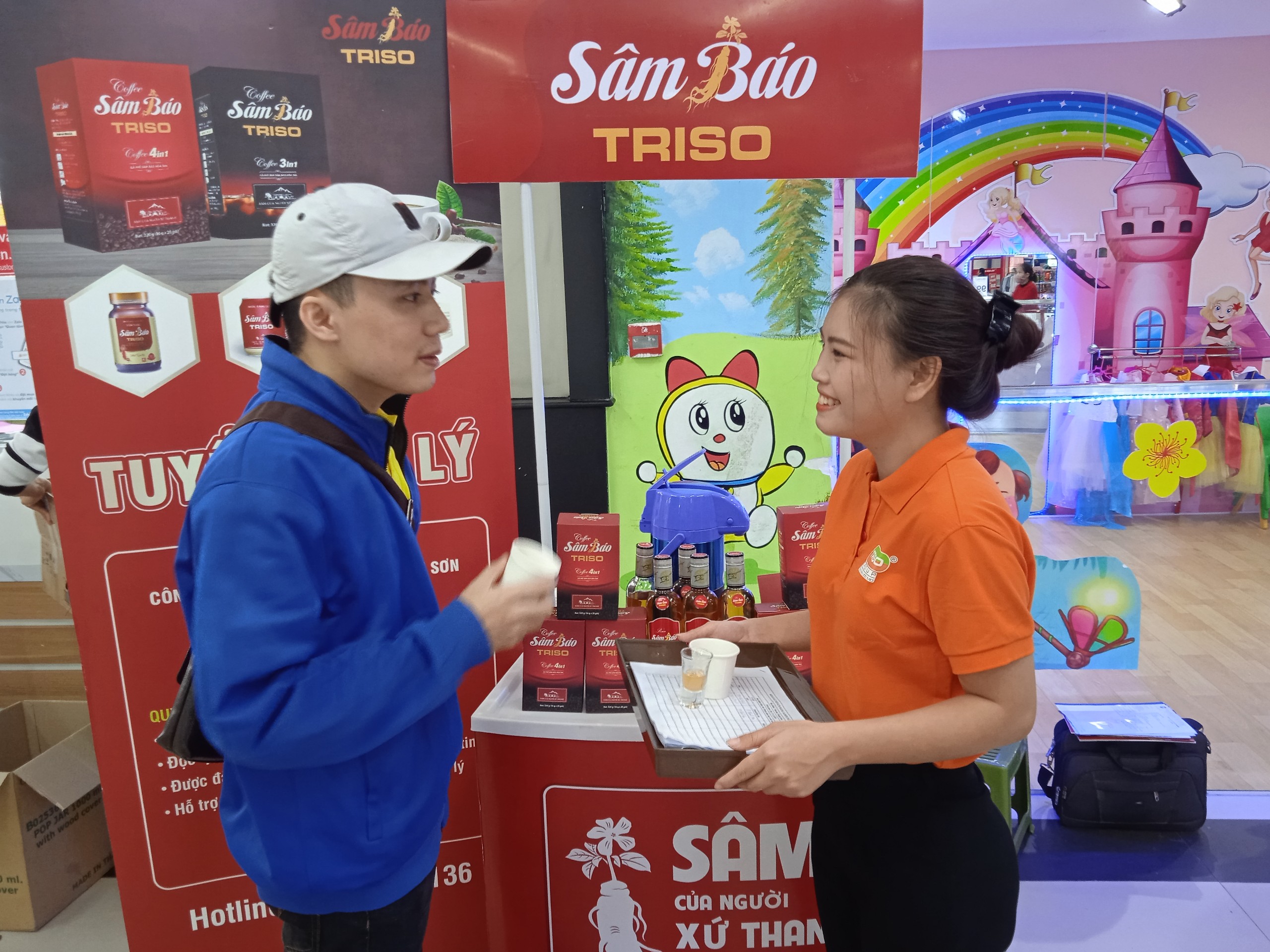 Sâm Báo Triso tổ chức chương trình Sampling tại Vincom và Big C Thanh Hóa